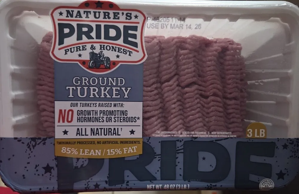 Ground Turkey 85% Lean 15% Fat