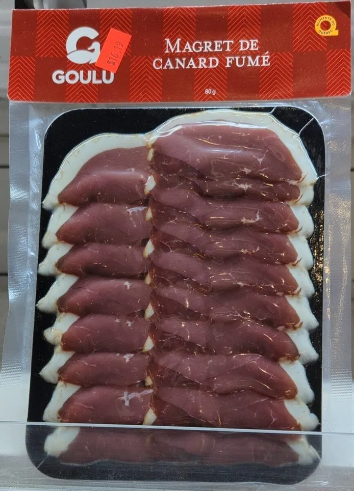 Magret de canard fumé