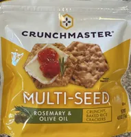 Crunchmaster Rosemary & Olive Oil Crunchy Baked Rice Crackers