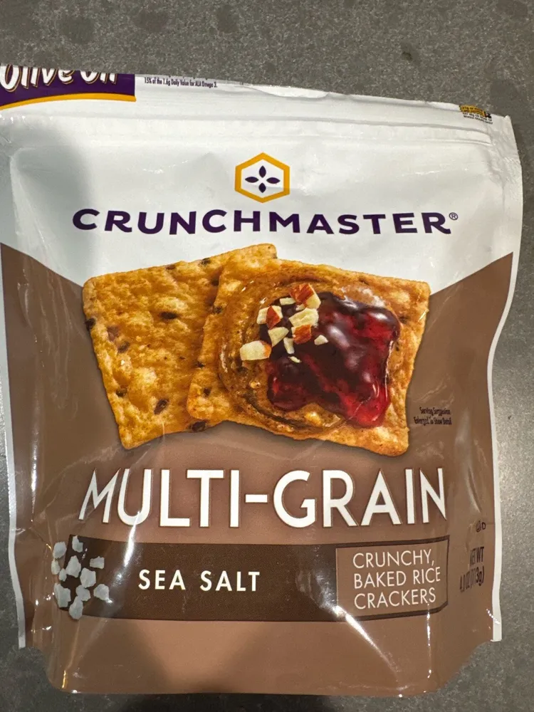 MULTI-GRAIN SEA SALT CRUNCHY BAKED RICE CRACKERS