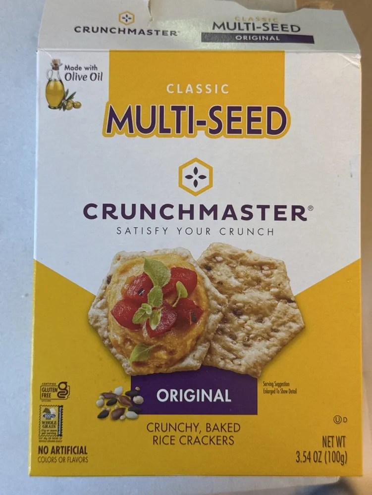 Crunchy, Baked Rice Crackers