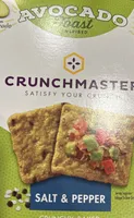Crunchmaster Avocado Toast Inspired Salt & Pepper Crunchy, Baked Rice Crackers