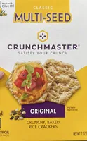 Crunchy, Baked Rice Crackers