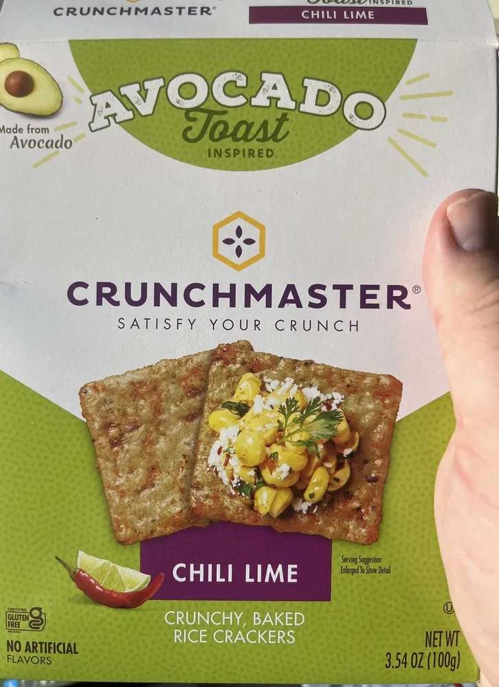 CRUNCHY, BAKED RICE CRACKERS CHILI LIME
