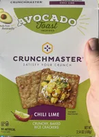 CRUNCHY, BAKED RICE CRACKERS CHILI LIME