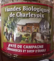 Paté de campagne Canneberges et sirop erable