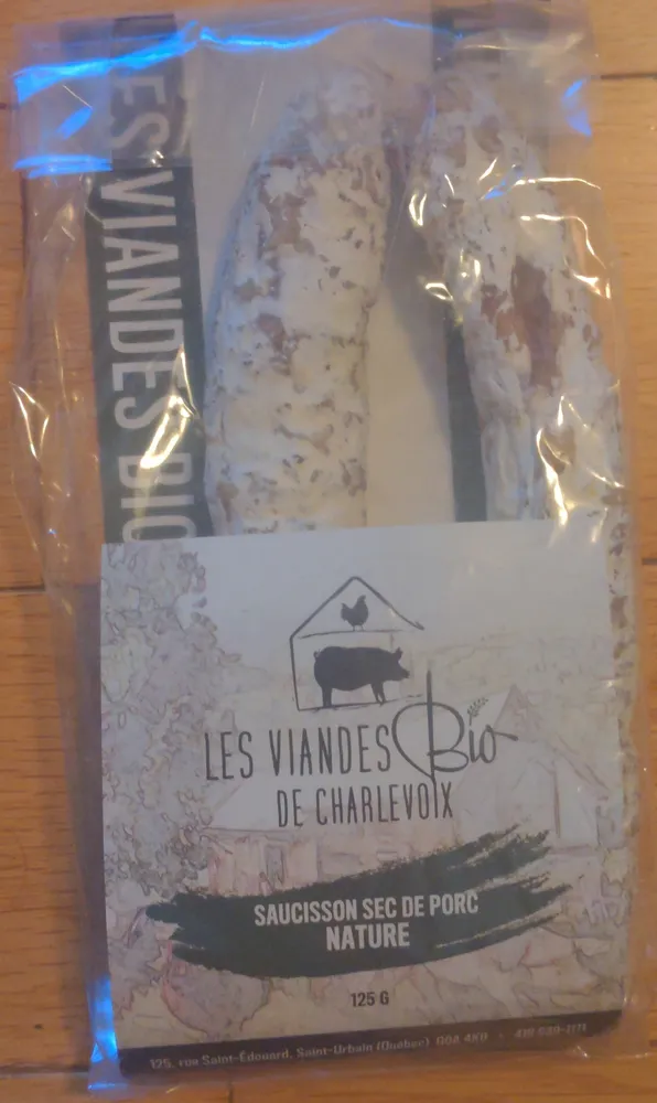 Saucisson sec de porc nature