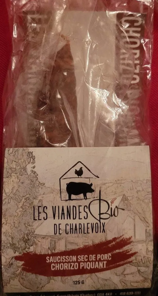 Saucisson sec de porc chorizo piquant