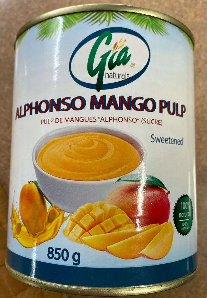 Alphonso Mango Pulp, Sweetened