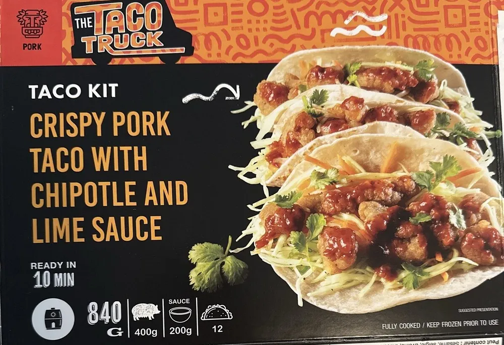 Crispy Pork Taco With Chipotle And Lime Sauce