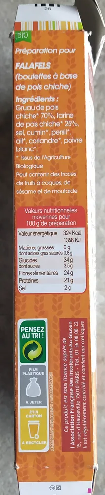 Falafel sans gluten