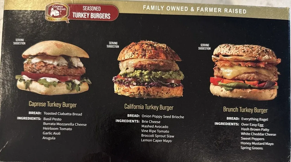 Seasoned Turkey Burgers
