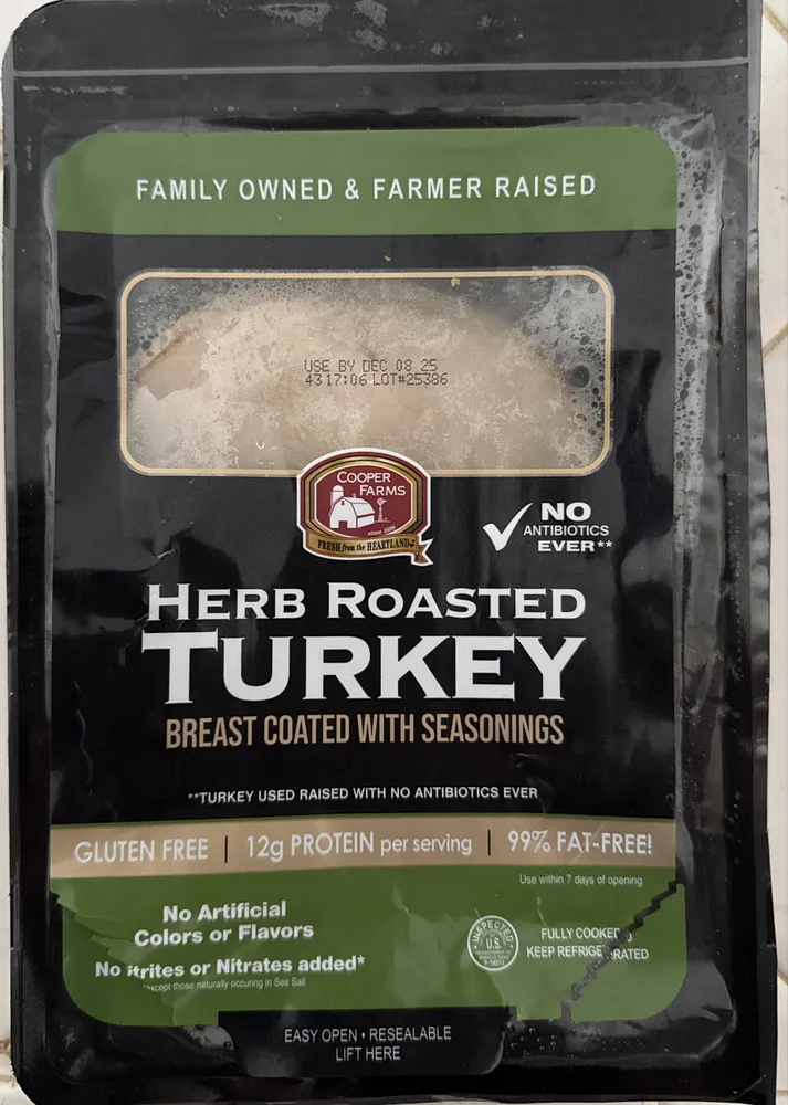 Herb Roasted Turkey Breast Coated With Seasonings