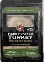 Herb Roasted Turkey Breast Coated With Seasonings