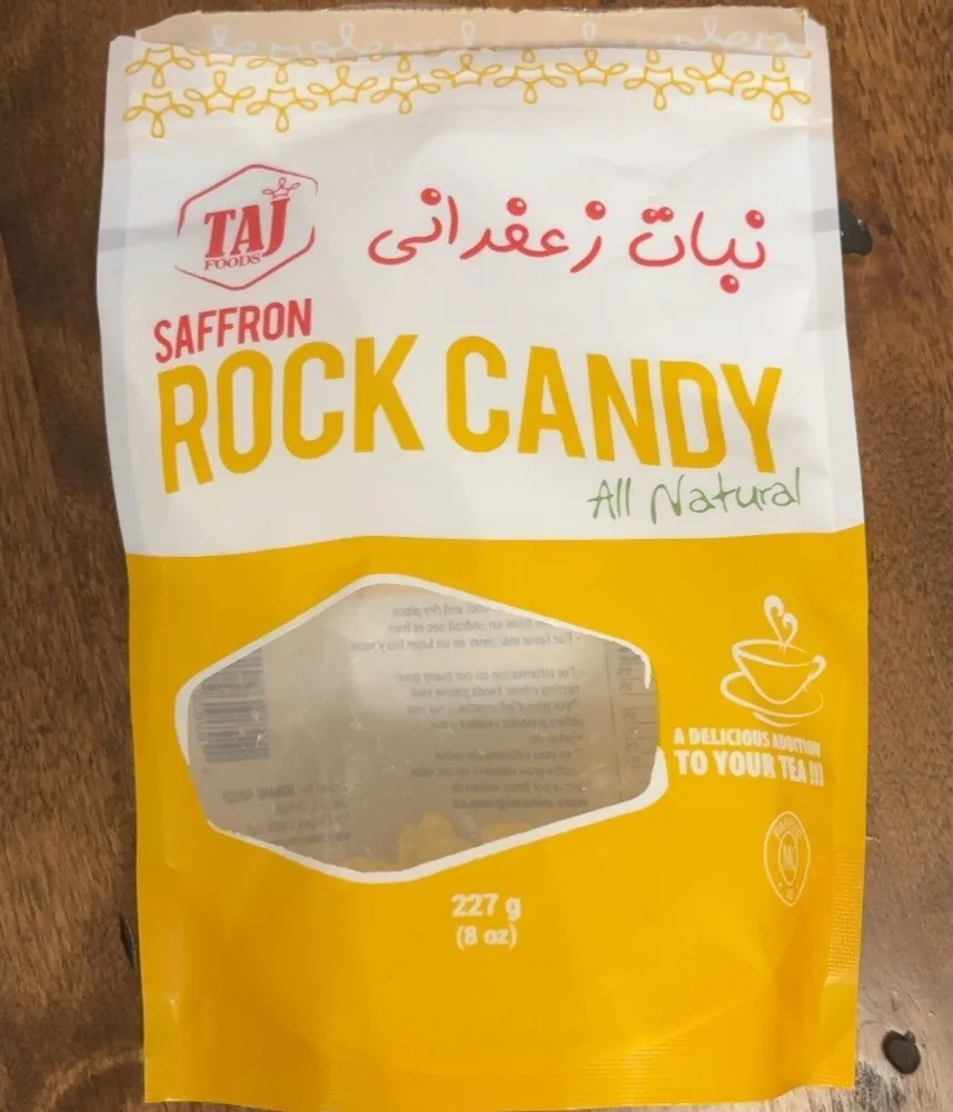 Saffron rock Candy