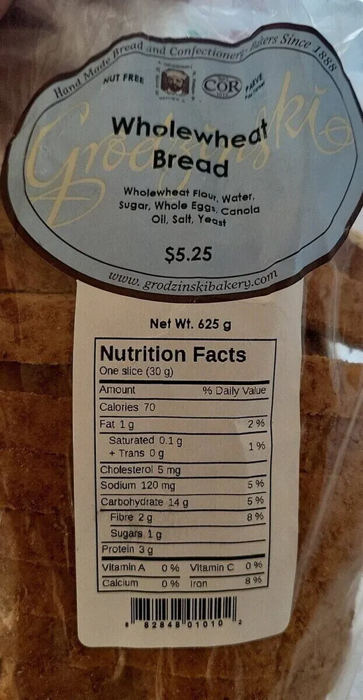 Grodzinski Whole-wheat Bread