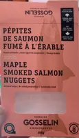 Maple smoked salmon nuggets