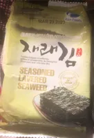 Seasoned lavered seaweed