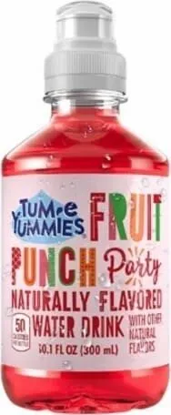 Fruit punch naturally flavored water drink