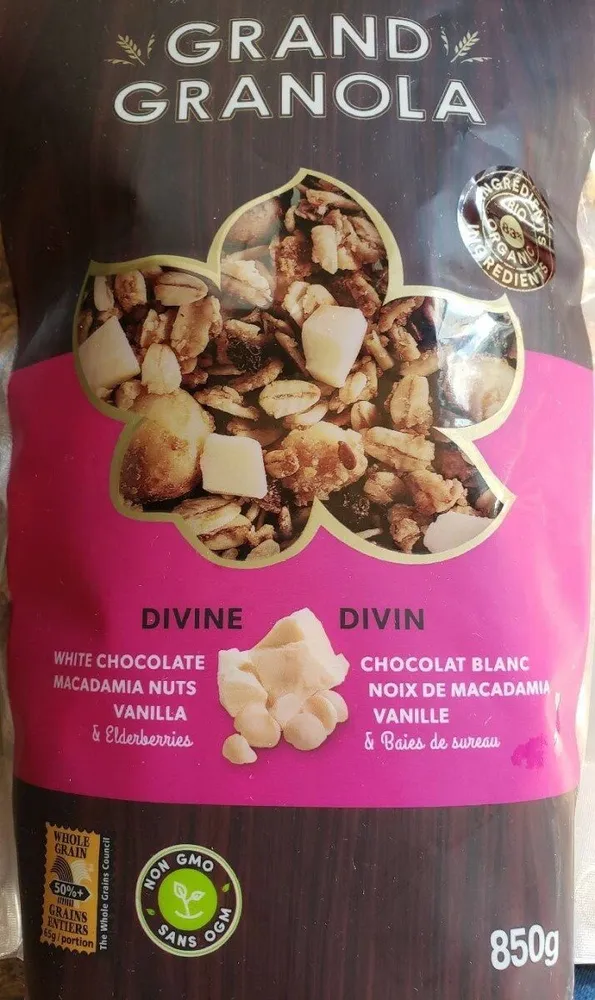 Granola divin - chocolat blanc noix macadamia