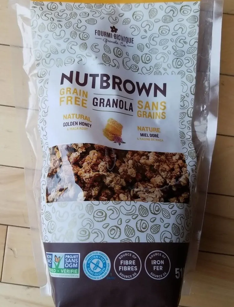 Nutbrown granola miel doré