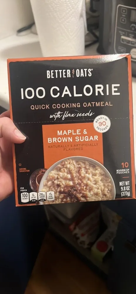 Quick Cooking Oatmeal Maple & Brown Sugar