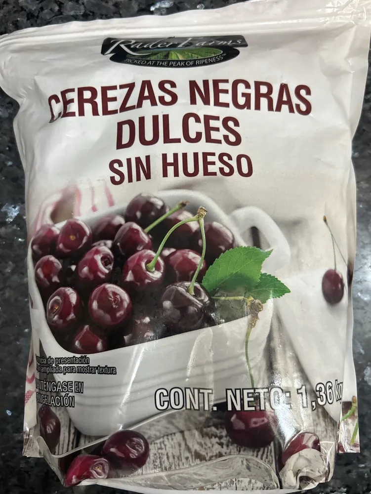 Cerezas Negras Dulces Sin Hueso