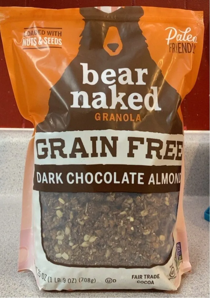 Grain free dark chocolate almond granola