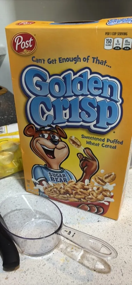 Golden Crisp Sweetened Puffed Wheat Cereal