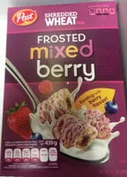 Shredded wheat frosted cereal, mixed berry