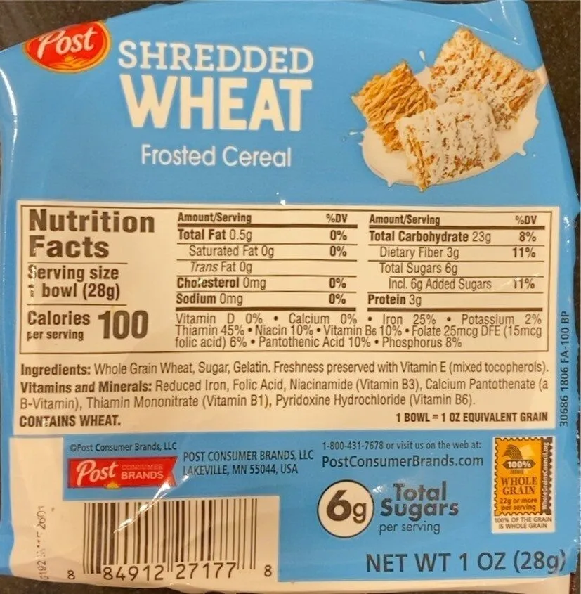 Shredded Wheat Frosted Cereal