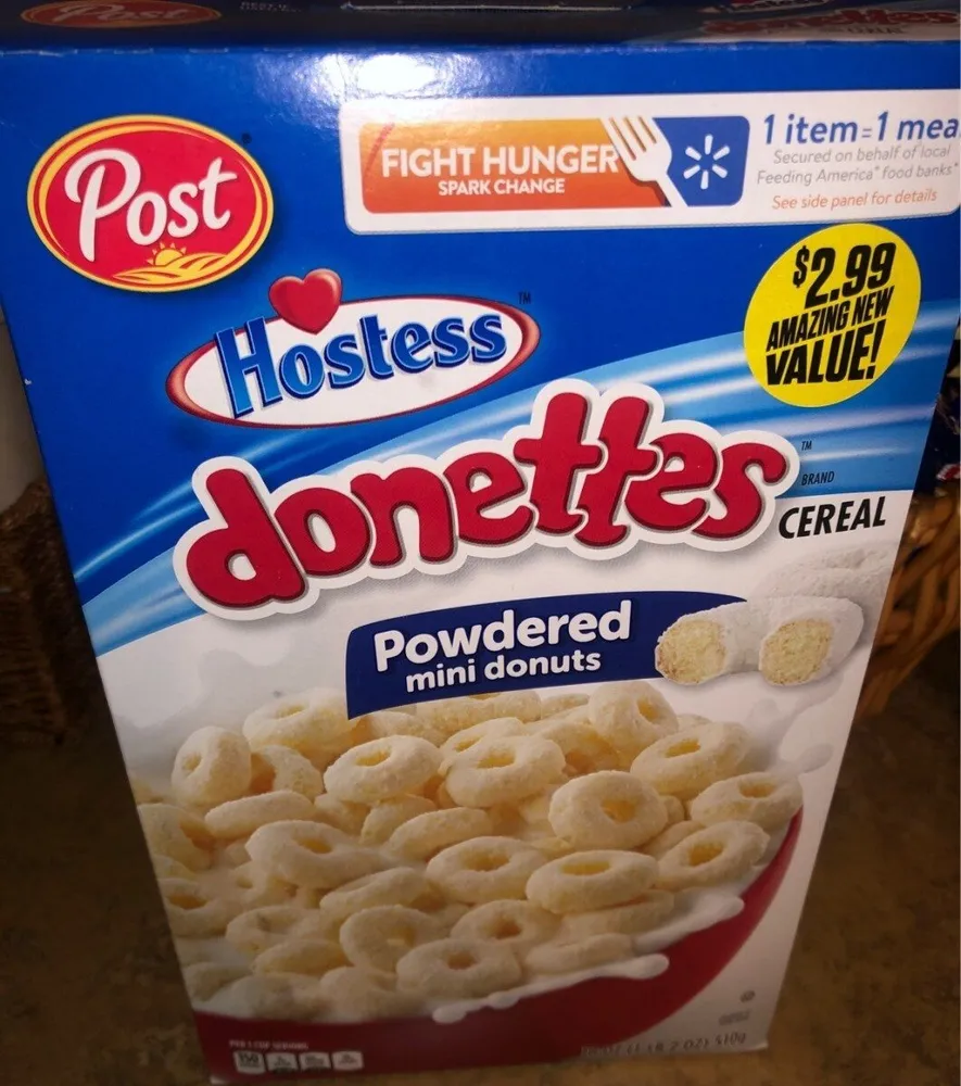 Powdered mini donuts cereal