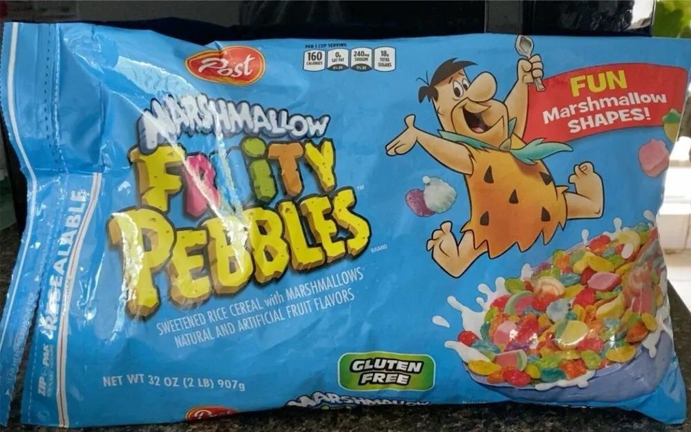 Marshmallow fruity pebbles