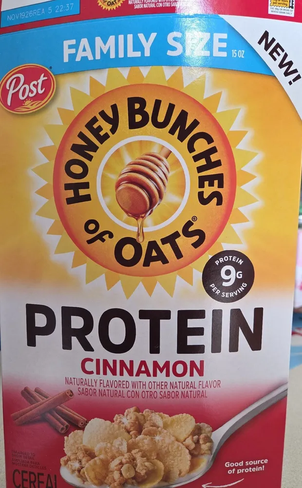 Honey Bunches of Oats Protein Cinnamon