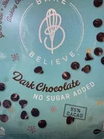 Dark Chocolate No Sugar Added Baking Chips