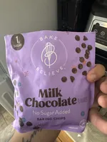 Milk Chocolate No Sugar Added Baking Chips