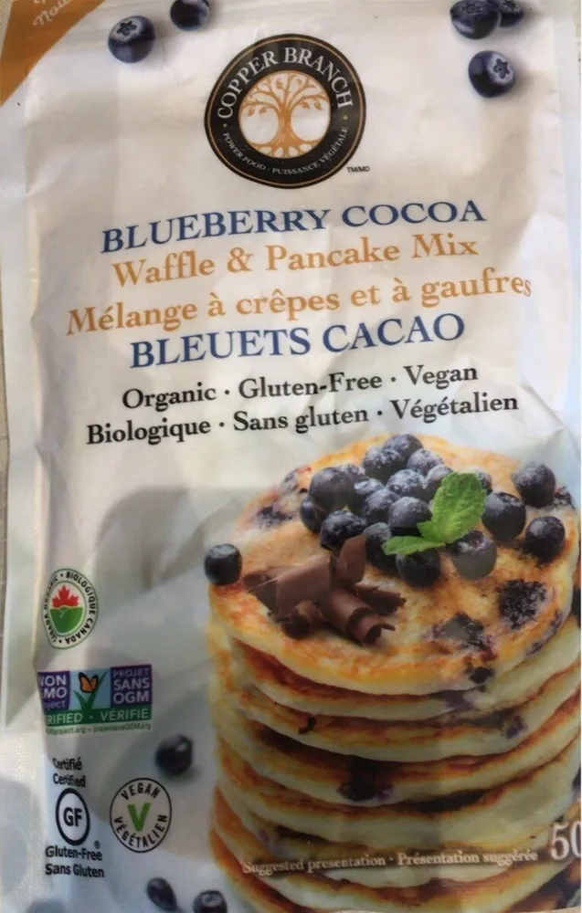 Blueberry Cocoa Waffle & Pancake Mix