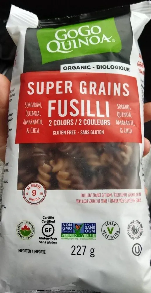 Organic Super Grains Fusilli 2 Colors