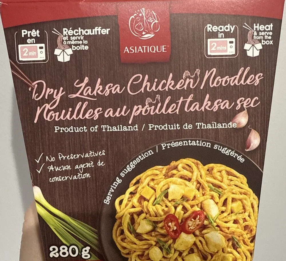 Dry Laksa Chicken Noodles