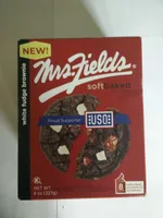 Mrs. fields, soft baked cookies, white fudge brownie