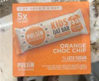 Orange choc chip kids oat bar