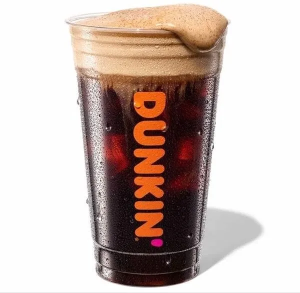 Dunkin Donuts brown sugar Cold Foam black