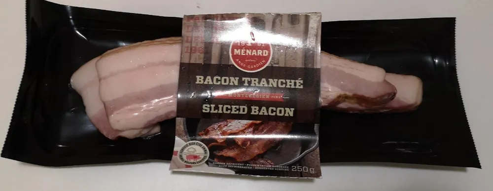 Bacon tranché