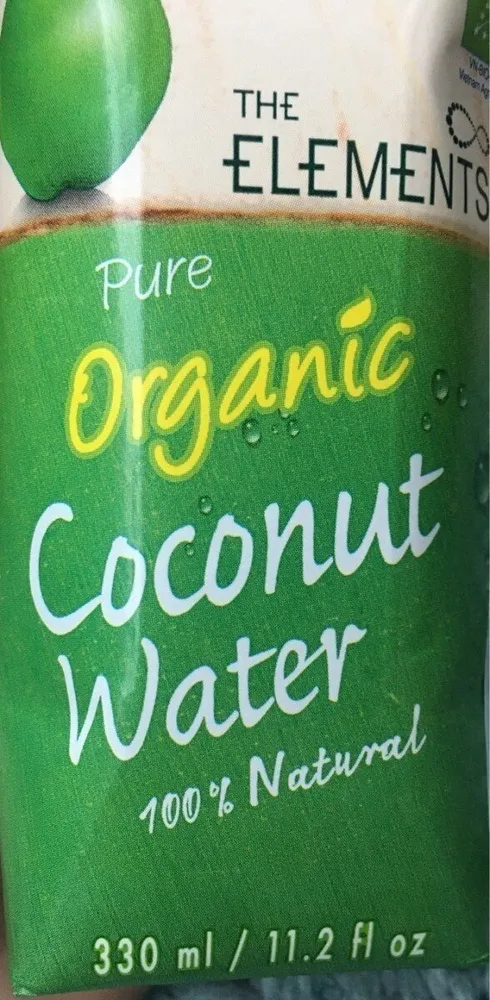 Pure organic coconut water