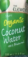 Pure organic coconut water