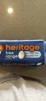 heritage free range Blue & Brown Eggs with Rich Amber Yolks