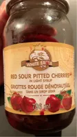 Griottes rouges dénoyautées