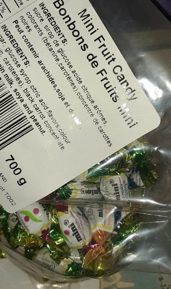 Bonbons de fruit mini