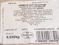 Jambon cuit faconnage