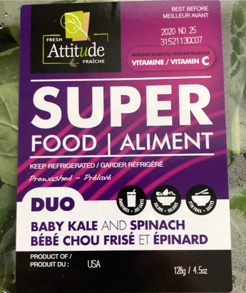 Duo baby kale and spinach
